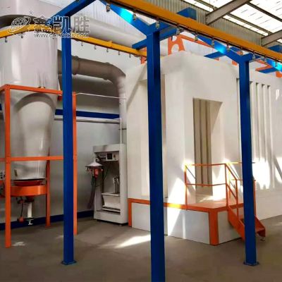 粉末靜電噴塗設備_噴粉生産線視頻-3D演示